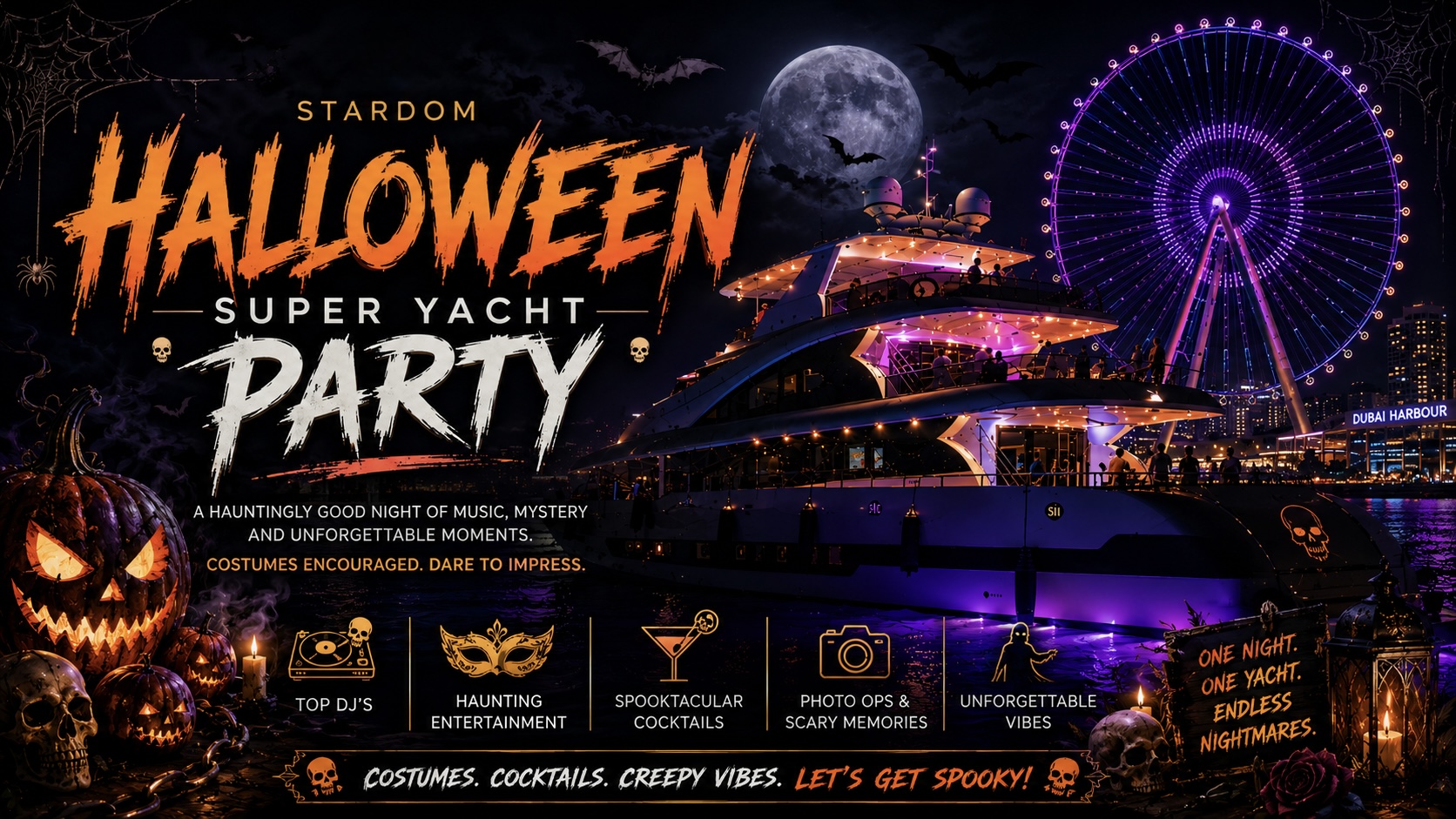 ๐ Halloween Super Yacht Party